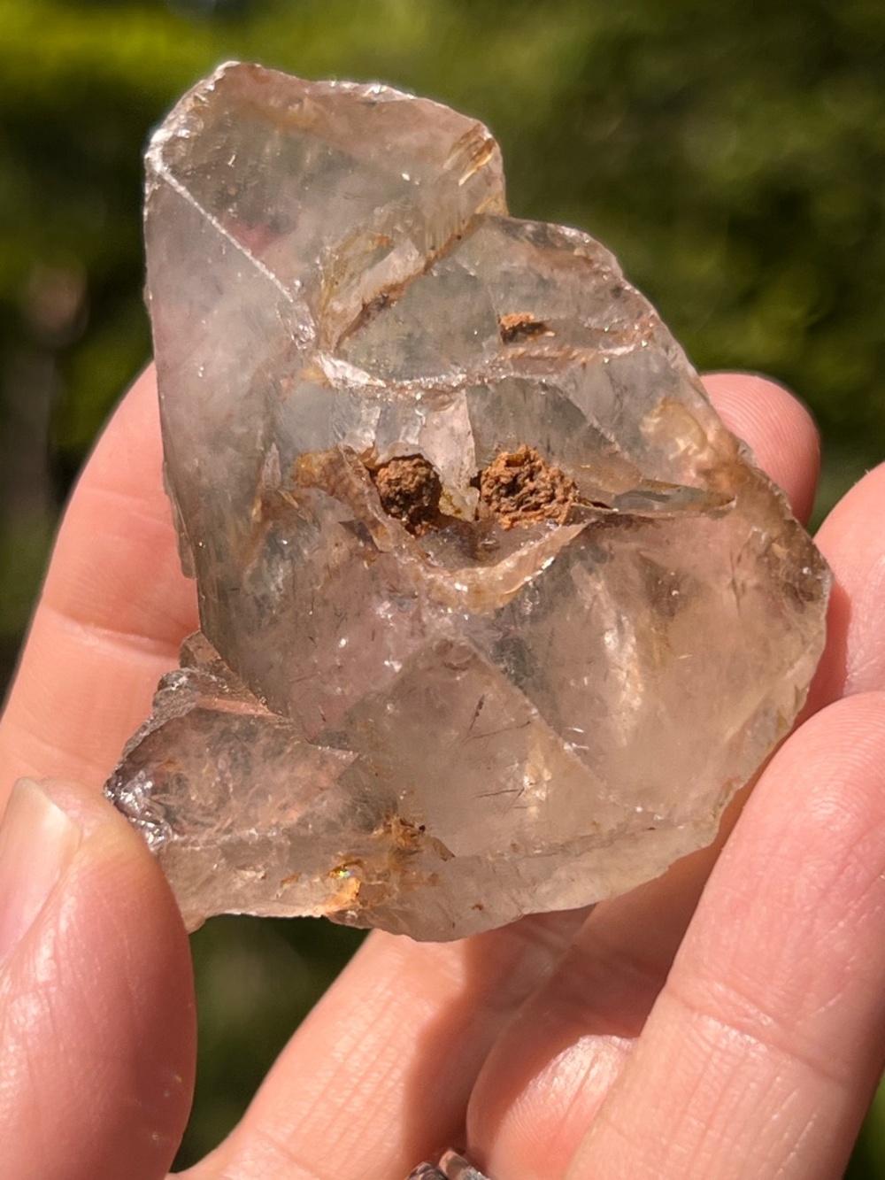 Skeletal (2) quartz with stand | crystal